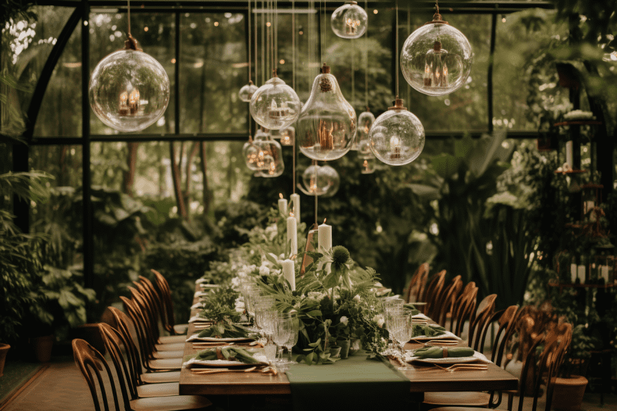 שולחן בחתונה צמחונית
